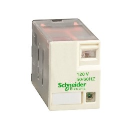 1 pcs - Schneider Electric Plug In Power Relay, 48V dc Coil, 8A Switching Current, 4PDT