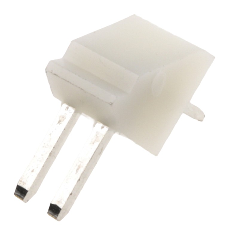 10 pcs - JST NH Series Right Angle Through Hole Pin Header, 2 Contact(s), 2.5mm Pitch, 1 Row(s), Unshrouded