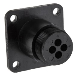 1 pcs - TE Connectivity Circular Connector, 4 Contacts, Panel Mount, Socket, Male, CPC Series 1 Series
