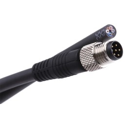 1 pcs - Binder Straight Male 6 way M8 to Unterminated Sensor Actuator Cable, 2m