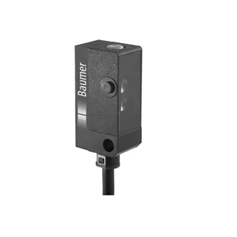 1 pcs - Baumer Background Suppression Photoelectric Sensor, Block Sensor, 120 mm Detection Range
