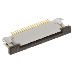 10 pcs - Molex, Easy-On, 52746 0.5mm Pitch 20 Way Right Angle Female FPC Connector, ZIF Bottom Contact
