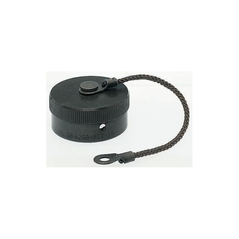 1 pcs - Amphenol Limited 62GB MIL-DTL-26482 Plug Dust Cap, Shell Size 8, with Zinc Cobalt Finish, Aluminium