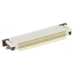 10 pcs - Molex, Easy-On, 54104 0.5mm Pitch 30 Way Right Angle Female FPC Connector, ZIF Top Contact