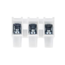 10 pcs - RS PRO Terminal Block Connector, 3-Way, 6A, 14 AWG Wire, Push In Termination