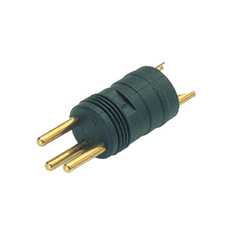 1 pcs - Binder Circular Connector, 4 Contacts, Cable Mount, M8 Connector, Plug, Male, IP65, IP67, 718 Series