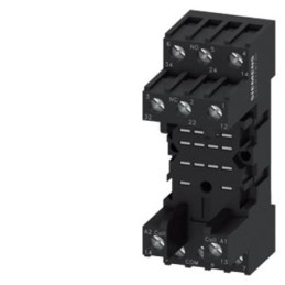 1 pcs - Siemens LZS Snap-On Rail Mount Relay Socket, for use with PT Relay