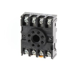 1 pcs - Omron 8 Pin DIN Rail Relay Socket, for use with MK Series