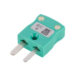 1 pcs - RS PRO In-Line Thermocouple Connector for Use with Type K Thermocouple, Miniature Size, 4mm Probe, IEC Standard