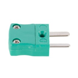 1 pcs - RS PRO In-Line Thermocouple Connector for Use with Type K Thermocouple, Miniature Size, 4mm Probe, IEC Standard