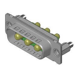 1 pcs - FCT from Molex 173107 3 Way D-sub Connector Socket, 6.86mm Pitch, with 4-40 Screw Locks