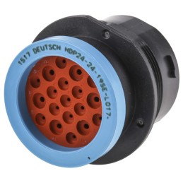 1 pcs - Deutsch Circular Connector, 19 Contacts, Cable Mount, Socket, Female, IP67, HD20 Series