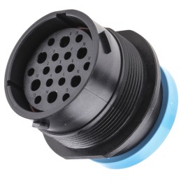 1 pcs - Deutsch Circular Connector, 19 Contacts, Cable Mount, Socket, Female, IP67, HD20 Series
