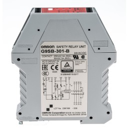 1 pcs - Omron Dual-Channel Emergency Stop Safety Relay, 24V ac/dc, 3 Safety Contacts