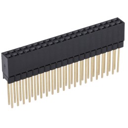 1 pcs - HARWIN Straight Through Hole Mount PCB Socket, 40-Contact, 2-Row, 2.54mm Pitch, Solder Termination