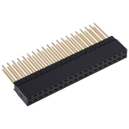 1 pcs - HARWIN Straight Through Hole Mount PCB Socket, 40-Contact, 2-Row, 2.54mm Pitch, Solder Termination