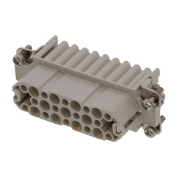 1 pcs - Molex Heavy Duty Power Connector Module, 10A, Female, 93601 Series, 25 Contacts