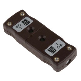 1 pcs - RS PRO In-Line Thermocouple Connector for Use with Type T Thermocouple, Miniature Size, IEC Standard