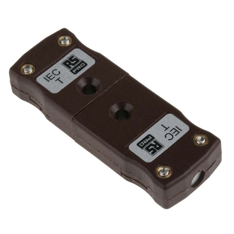 1 pcs - RS PRO In-Line Thermocouple Connector for Use with Type T Thermocouple, Miniature Size, IEC Standard