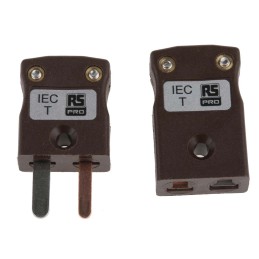 1 pcs - RS PRO In-Line Thermocouple Connector for Use with Type T Thermocouple, Miniature Size, IEC Standard