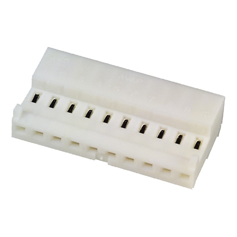10 pcs - TE Connectivity 10-Way IDC Connector Socket for Cable Mount, 1-Row