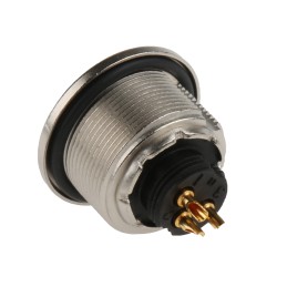 1 pcs - binder Circular Connector, 3 Contacts, Panel Mount, M9 Connector, Socket, Female, IP67, 712 Series