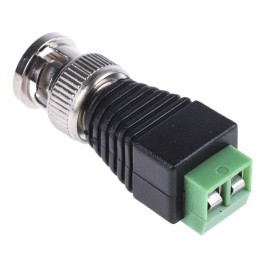 1 pcs - RS PRO Straight Coax Adapter BNC Plug to Terminal Block Socket