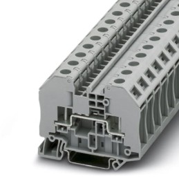 1 pcs - Phoenix Contact RT 3 Clipline Series Grey Feed Through Terminal Block, Single-Level, Bolt Termination
