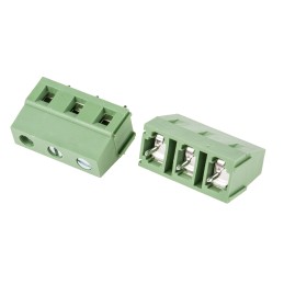10 pcs - RS PRO PCB Terminal Block, 3-Contact, 7.5mm Pitch, Through Hole Mount, 1-Row, Screw Termination