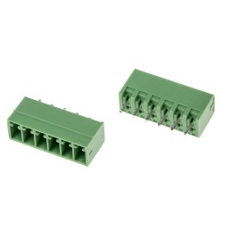 10 pcs - RS PRO 3.5mm Pitch 6 Way Pluggable Terminal Block, Header, Through Hole, Solder Termination