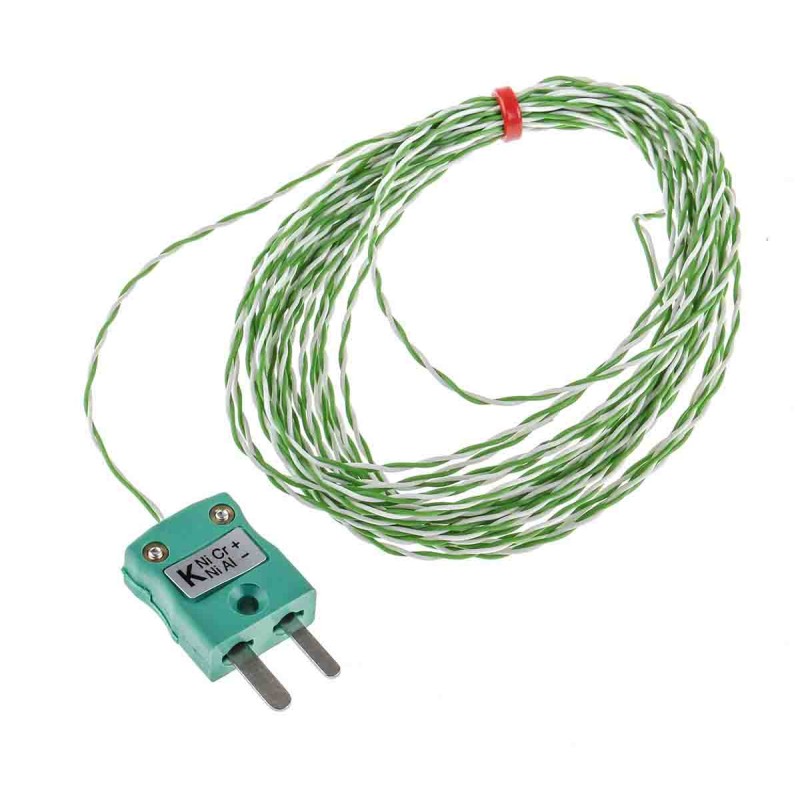 1 pcs - RS PRO Type K Thermocouple 5m Length, 1/0.2mm Diameter - +260°C