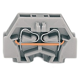 10 pcs - Wago 260 Series Grey End Terminal Block, 1.5mm², Single-Level, Cage Clamp Termination