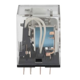 1 pcs - RS PRO Plug In Power Relay, 12V dc Coil, 5A Switching Current, 4PDT