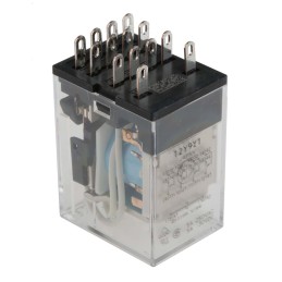 1 pcs - RS PRO Plug In Power Relay, 12V dc Coil, 5A Switching Current, 4PDT