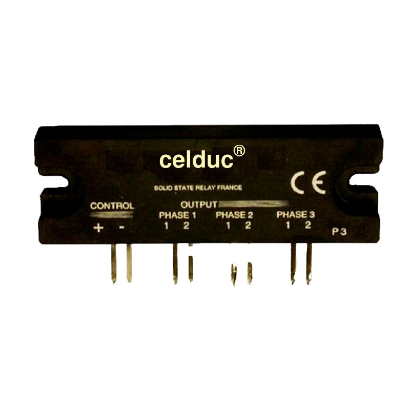 1 pcs - Celduc SHT Series Solid State Relay, 25 A Load, PCB Mount, 280 Vrms Load, 30 Vdc Control