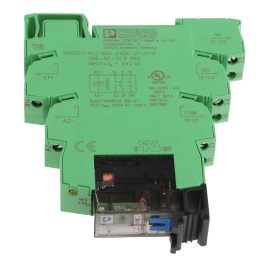 1 pcs - Phoenix Contact PLC-RSC- 24DC/21-21AU/MS Series Interface Relay, DIN Rail Mount, 24V dc Coil, DPDT, 2-Pole