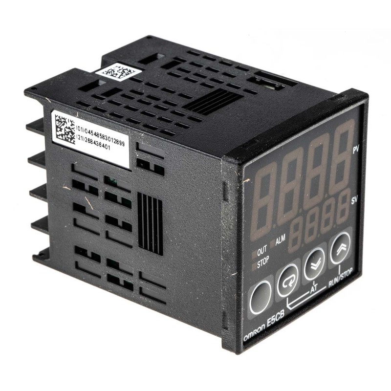1 pcs - Omron E5CB PID Temperature Controller, 48 x 48mm, 1 Output: 1x Relay, 1x Logic, 24 V ac/dc Supply Voltage ON/OFF