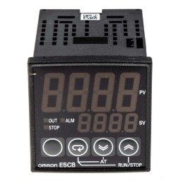 1 pcs - Omron E5CB PID Temperature Controller, 48 x 48mm, 1 Output: 1x Relay, 1x Logic, 24 V ac/dc Supply Voltage ON/OFF