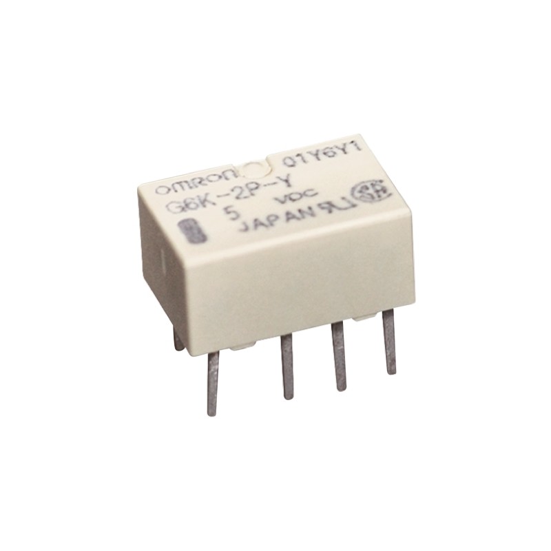 1 pcs - Omron PCB Mount Latching Signal Relay, 3V dc Coil, 1A Switching Current, DPDT