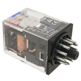 1 pcs - Omron Plug In Non-Latching Relay, 12V dc Coil, 10A Switching Current, 3PDT