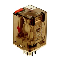 1 pcs - Hongfa Europe GMBH Plug In Power Relay, 120V ac Coil, 10A Switching Current, DPDT