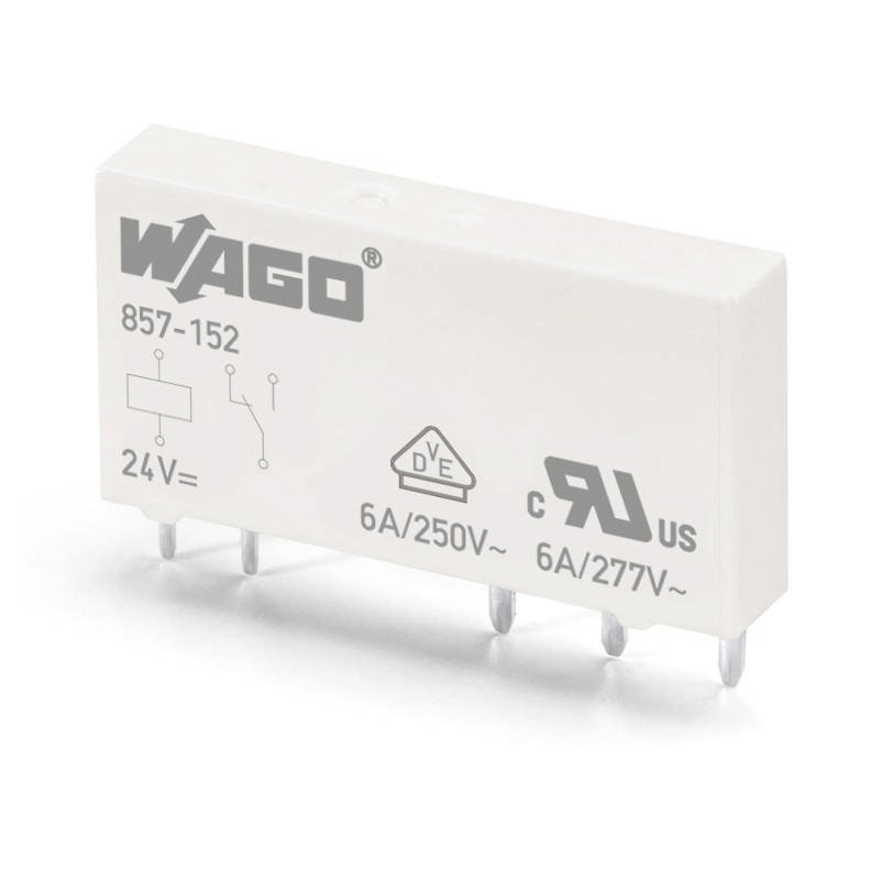 1 pcs - Wago Plug In Power Relay, 12V dc Coil, 6A Switching Current, SPDT