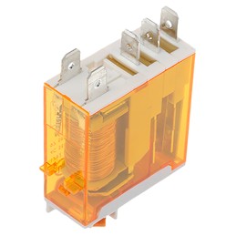 1 pcs - Finder Plug In Power Relay, 12V ac Coil, 25A Switching Current, SPDT