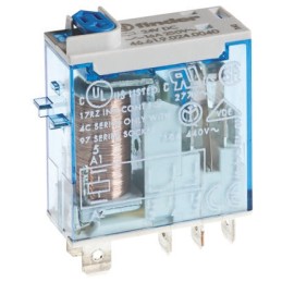 1 pcs - Finder Plug In Power Relay, 12V ac Coil, 25A Switching Current, SPDT