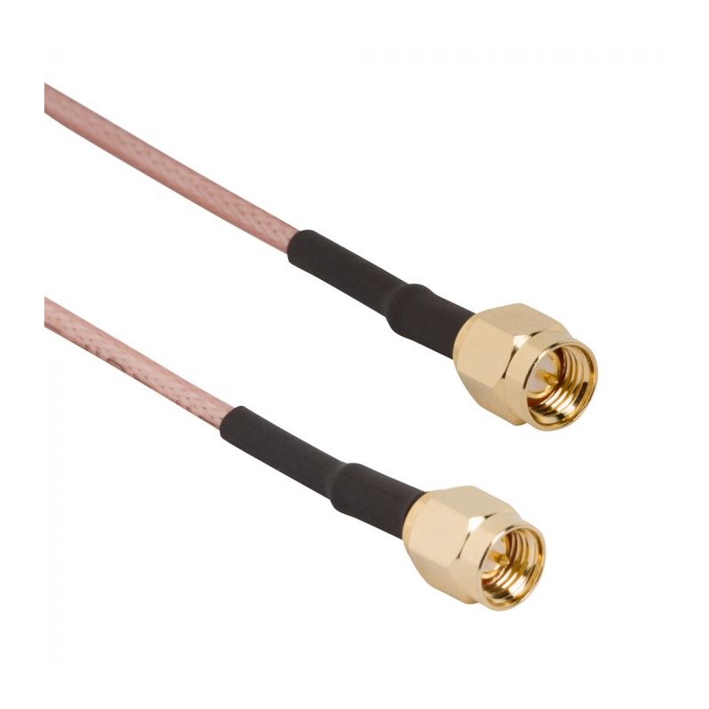 1 pcs - Amphenol RF Male SMA to Male SMA Coaxial Cable, RG316 Coaxial, Terminated
