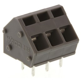 10 pcs - Wago 236 Series PCB Terminal Block, 3-Contact, 5.08mm Pitch, 1-Row