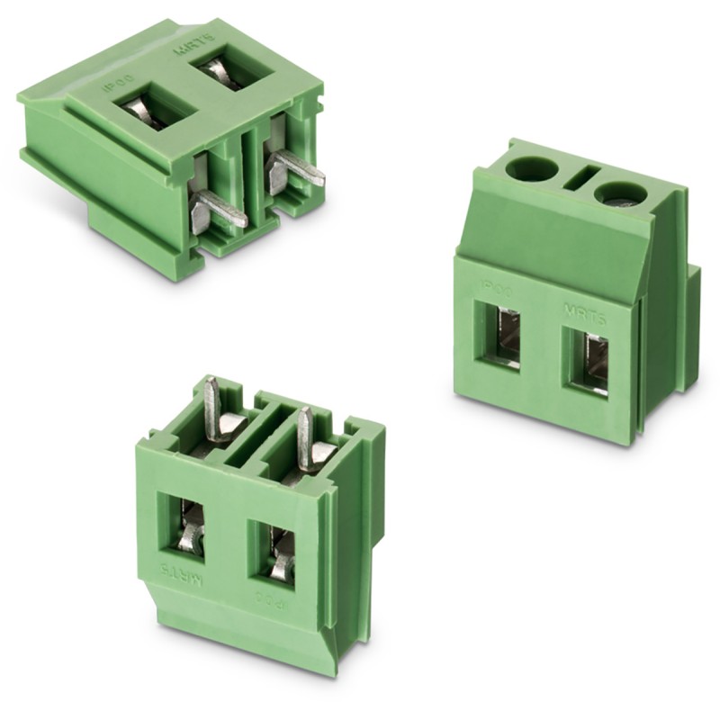 10 pcs - Wurth Elektronik 2539 Series PCB Terminal Block, 2-Contact, 7.5mm Pitch, Through Hole Mount, 1-Row, Solder Termination