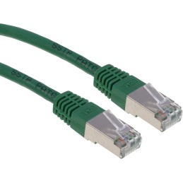1 pcs - RS PRO Cat6 Male RJ45 to Male RJ45 Ethernet Cable, S/FTP, Green PVC Sheath, 2m