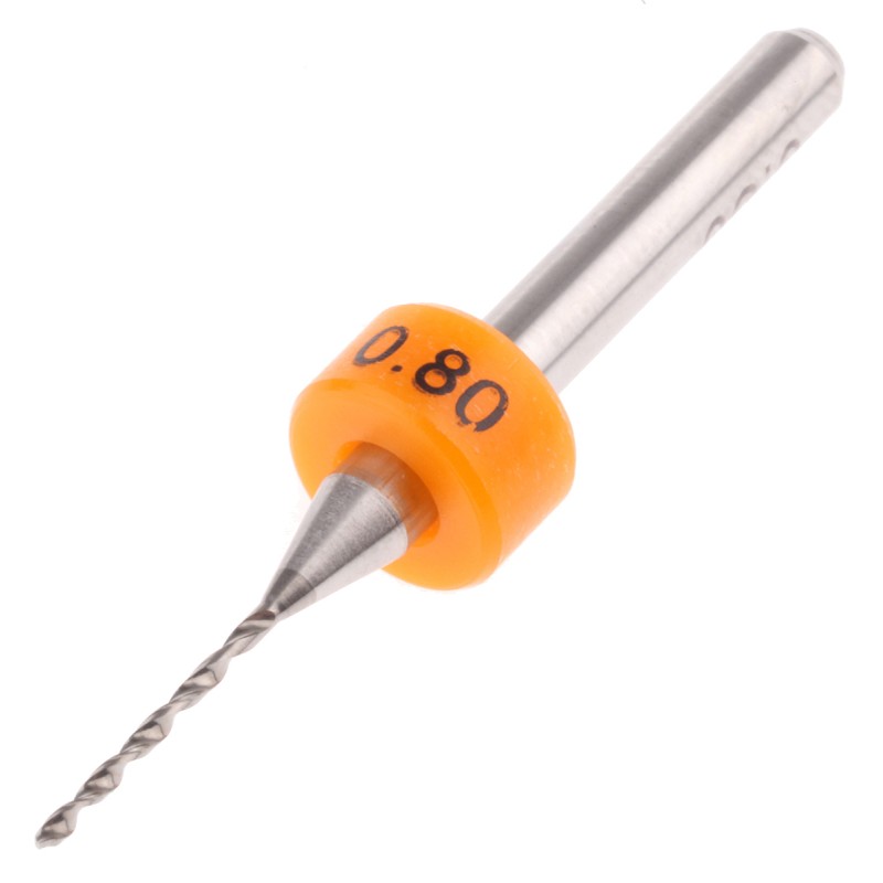 1 pcs - Fortex Carbide PCB Drill Bit, 0.8mm Diameter