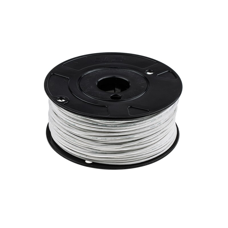 1 Reel of 100 M - RS PRO White 3.3 mm² Hook Up Wire, 12 AWG, 37/0.32 mm, 100m, Polyamide Insulation